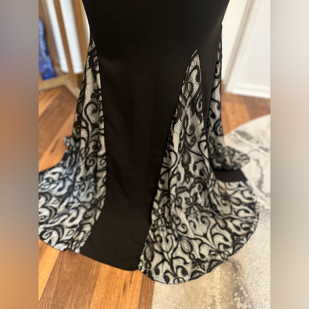 Black and nude with lace